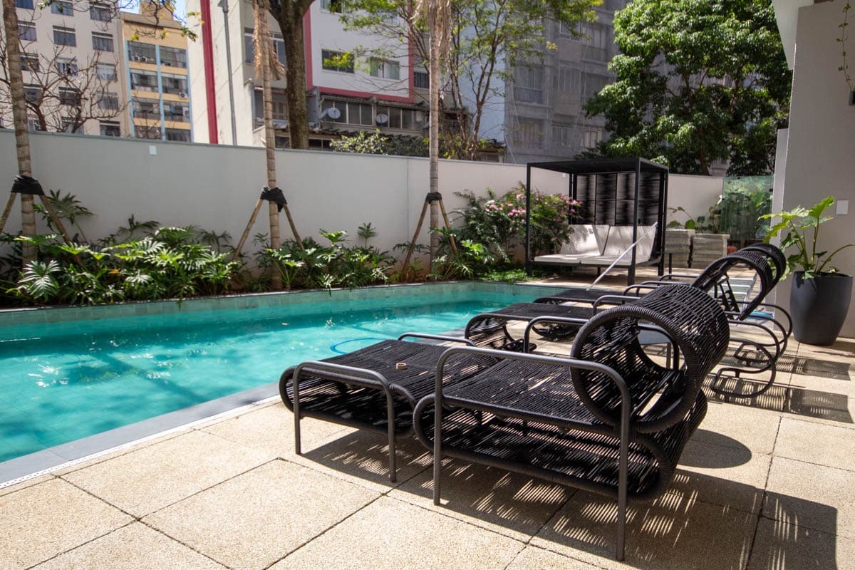 AHS 2 Dorms Bela Vista | Piscina + Academia + Coworking | 5 min da Praça da Sé